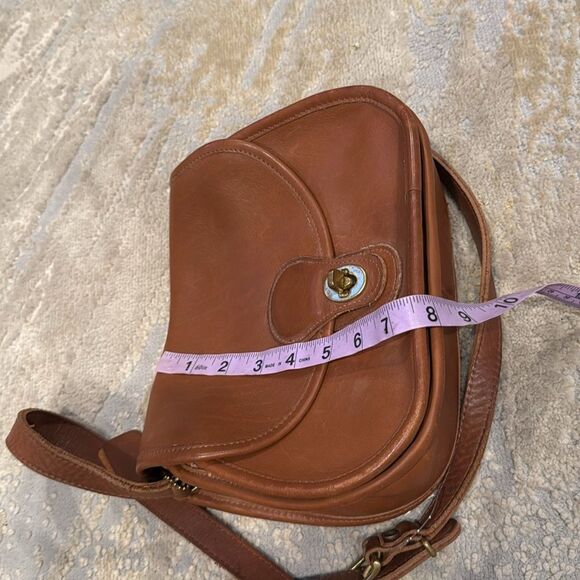 VTG Coach Praire crossbody made in USA full grain leather in GUC light brown - Picture 15 of 15
